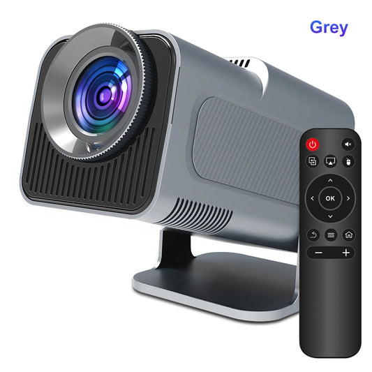 Upgraded 4K Android 11 Projector - Native 1080P, 390 ANSI, Dual WiFi 6, BT 5.0, Portable Cinema Experience
