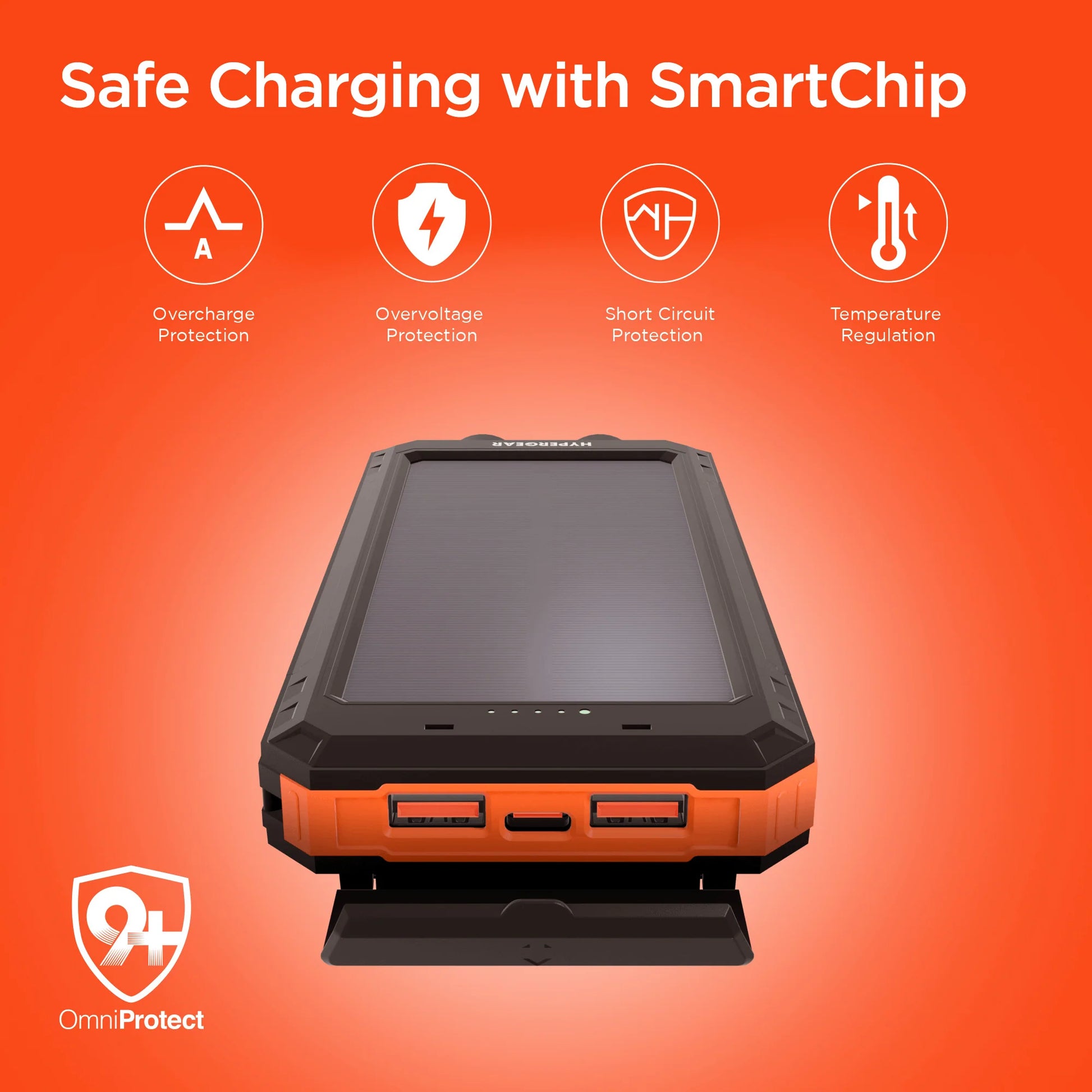 Hypergear Solpro 10K Fast Charge 10,000mAh PD Solar Power Bank