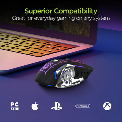 Chromium Wireless Gaming Mouse for Extended Gaming Sessions