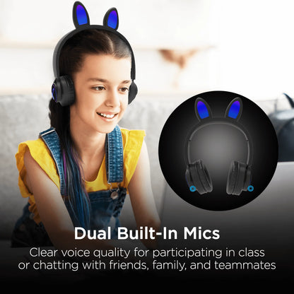 Bunny Tracks Wireless Illuminated Headphones