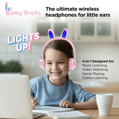 Bunny Tracks Wireless Illuminated Headphones