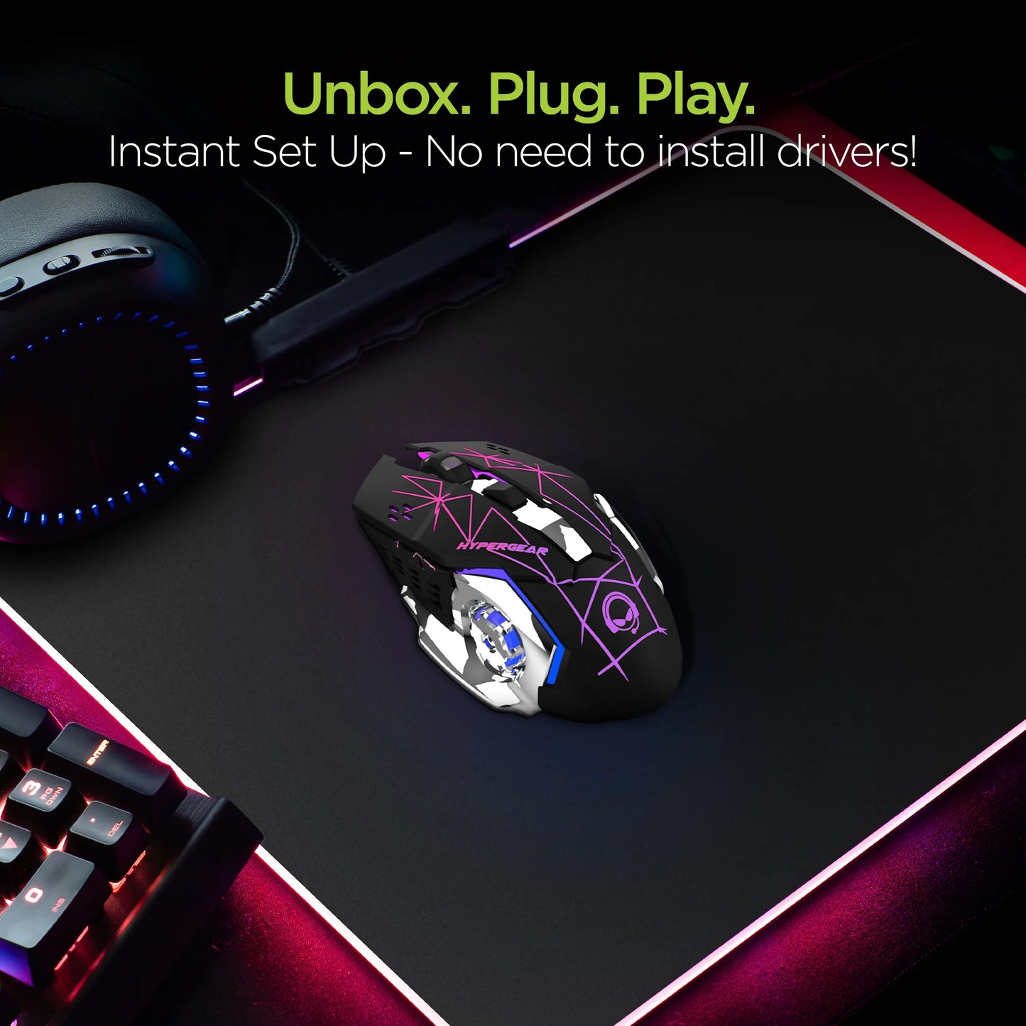 Chromium Wireless Gaming Mouse for Extended Gaming Sessions