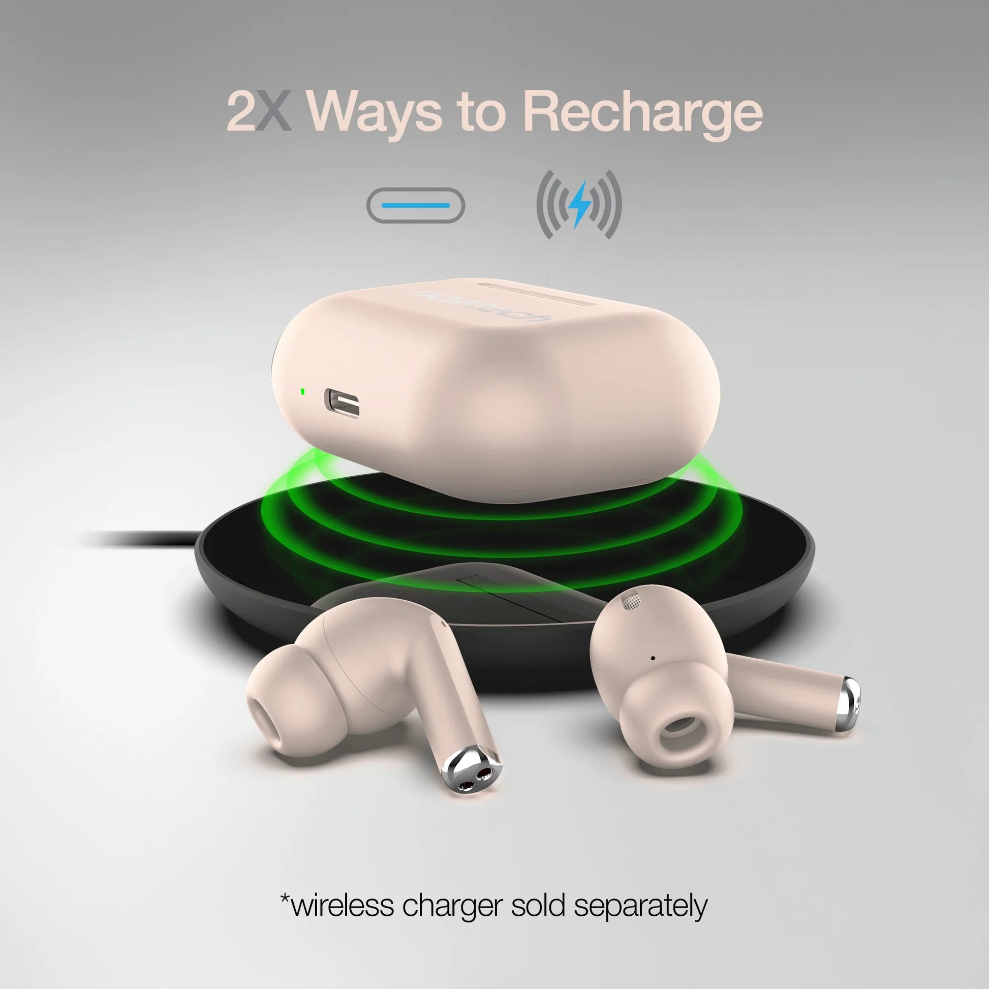 Xpods Pro True Wireless Earbuds with Wireless Charging Case