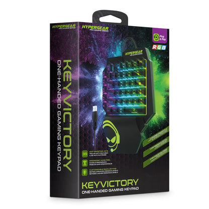 Hypergear Keyvictory Ergonomic One-Handed Gaming Keypad