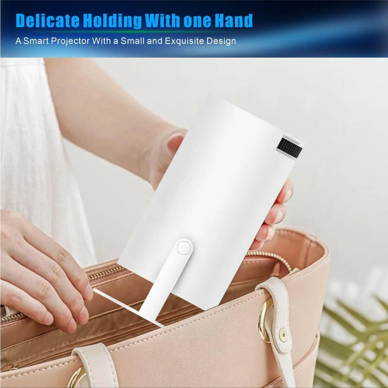 Portable Android WiFi Bluetooth-Compatible Projector with Remote Control