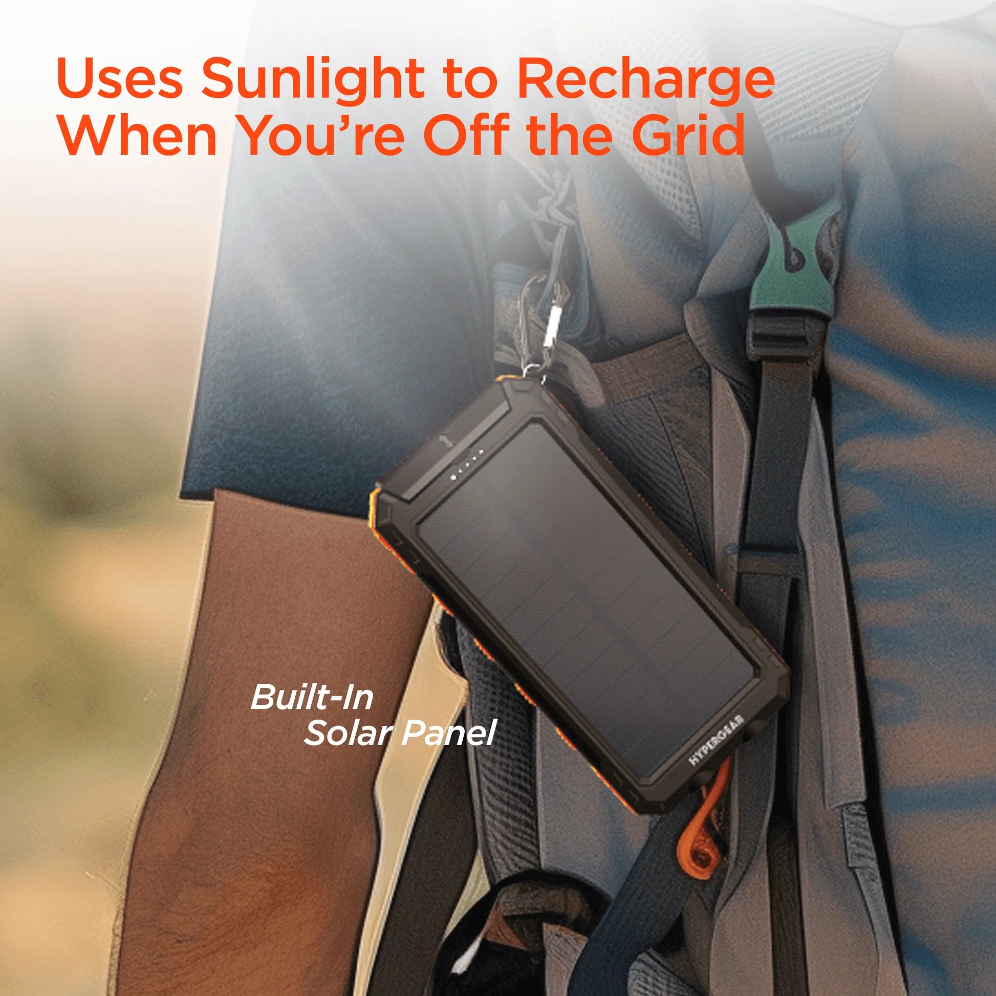 Hypergear Solpro 10K Fast Charge 10,000mAh PD Solar Power Bank