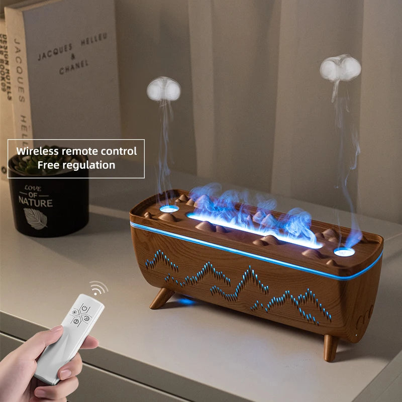 Experience Serenity with the Dual Nozzles Jellyfish Aroma Diffuser - Your Ultimate Electric Air Humidifier for Home Aromatherapy