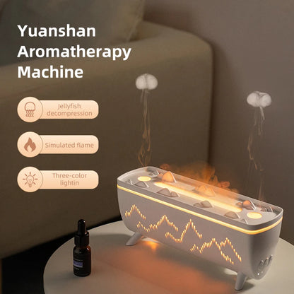 Experience Serenity with the Dual Nozzles Jellyfish Aroma Diffuser - Your Ultimate Electric Air Humidifier for Home Aromatherapy