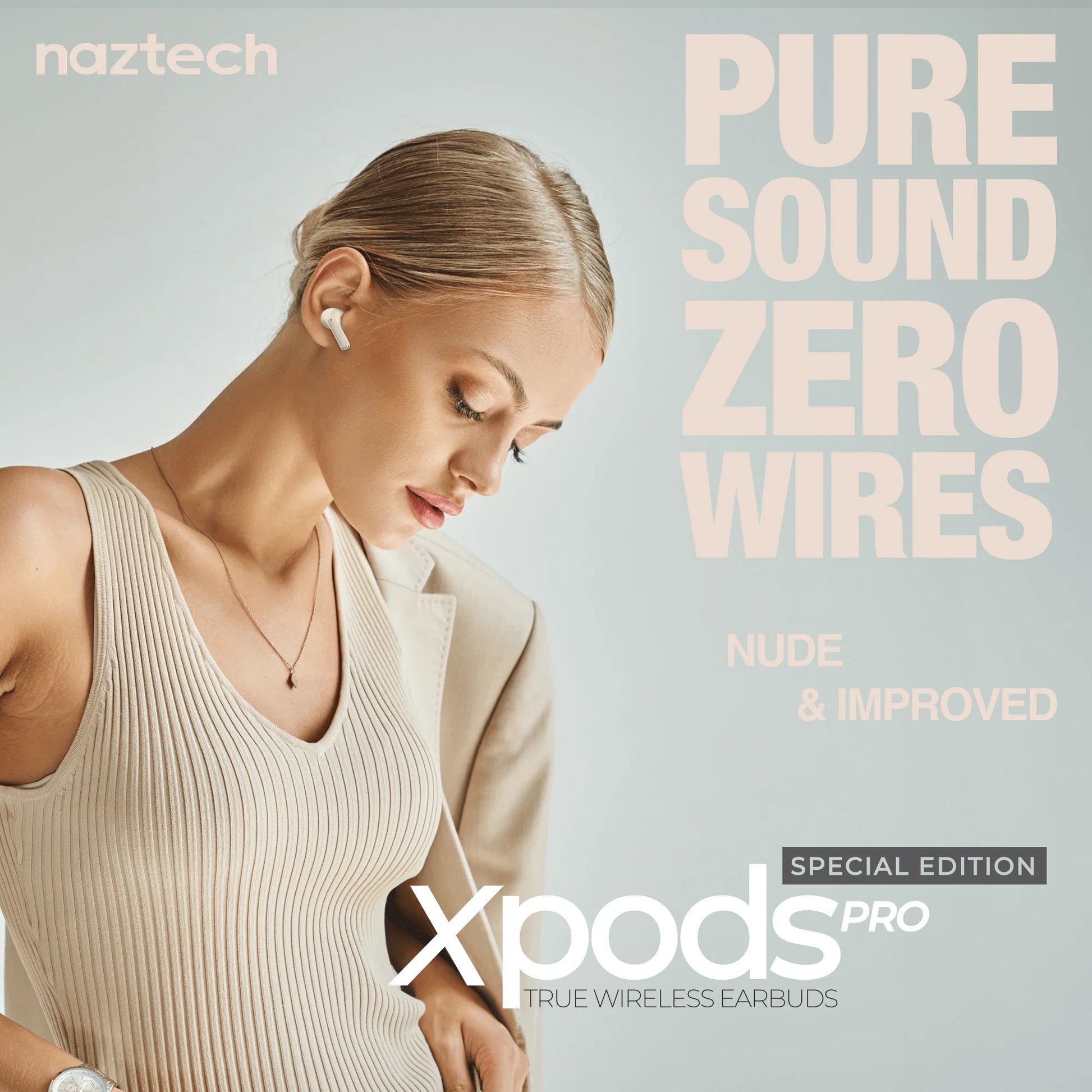 Xpods Pro True Wireless Earbuds with Wireless Charging Case