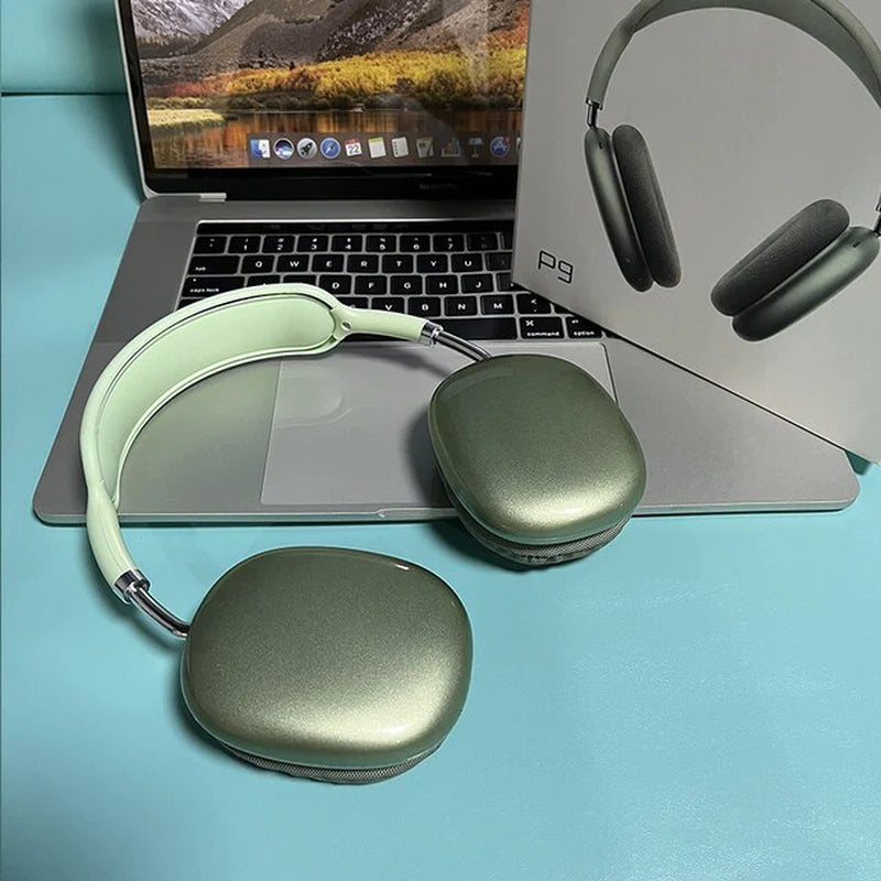 P9 Bluetooth Wireless Headphones with Smart Noise Reduction and Stereo Sound for Gaming and Mobile Devices