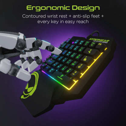 Hypergear Keyvictory Ergonomic One-Handed Gaming Keypad