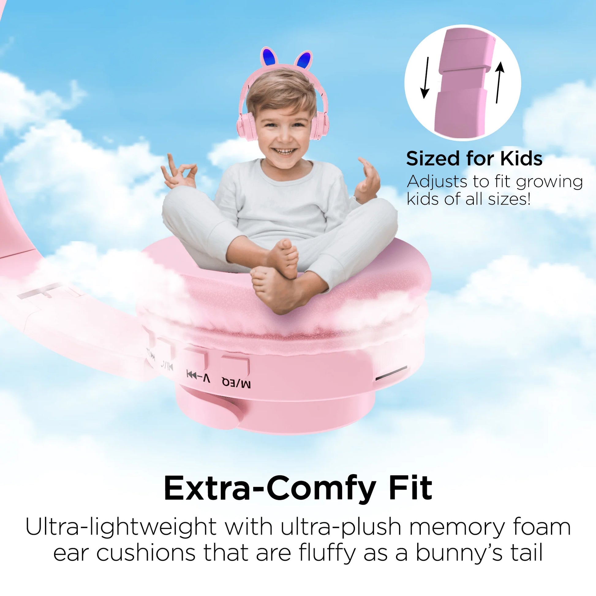 Bunny Tracks Wireless Illuminated Headphones