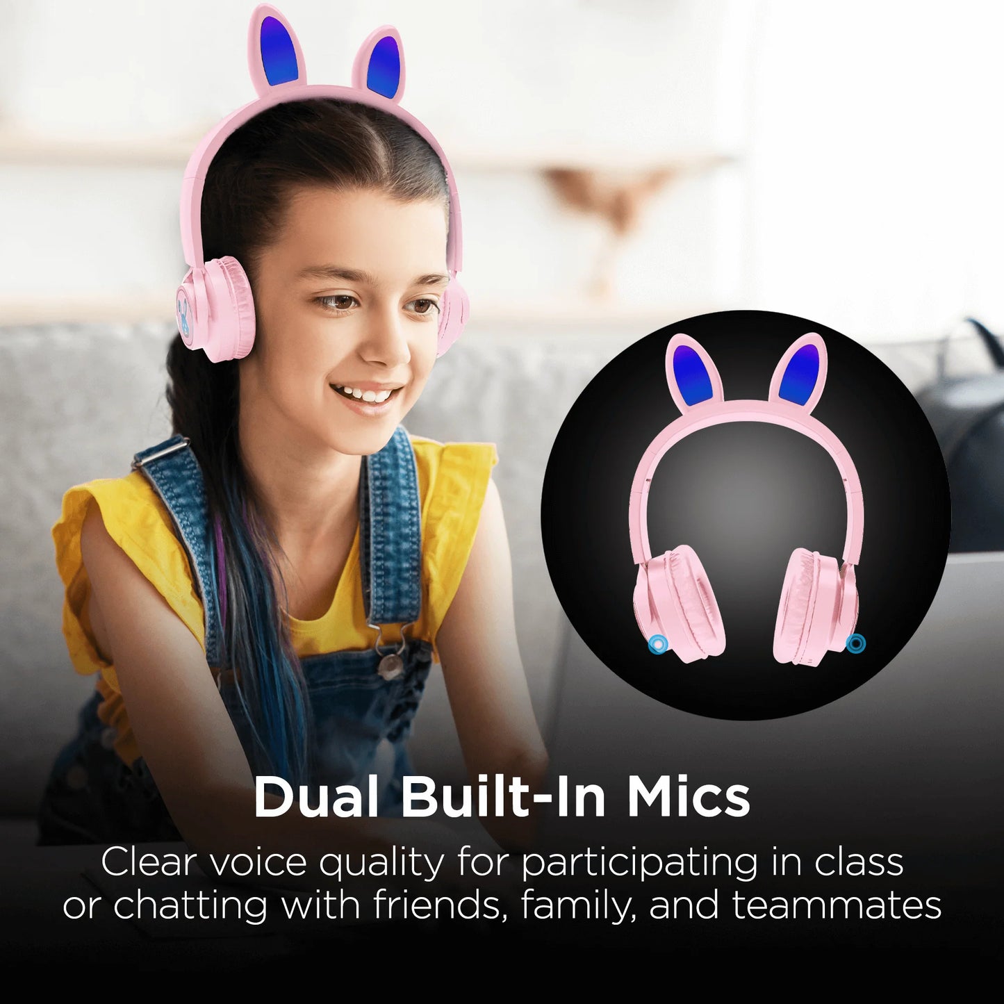 Bunny Tracks Wireless Illuminated Headphones