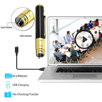 Miniature Pen Camera - 1080P HD Hidden Audio Video Recorder for Security Use
