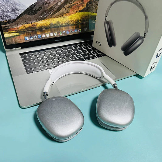 P9 Bluetooth Wireless Headphones with Smart Noise Reduction and Stereo Sound for Gaming and Mobile Devices