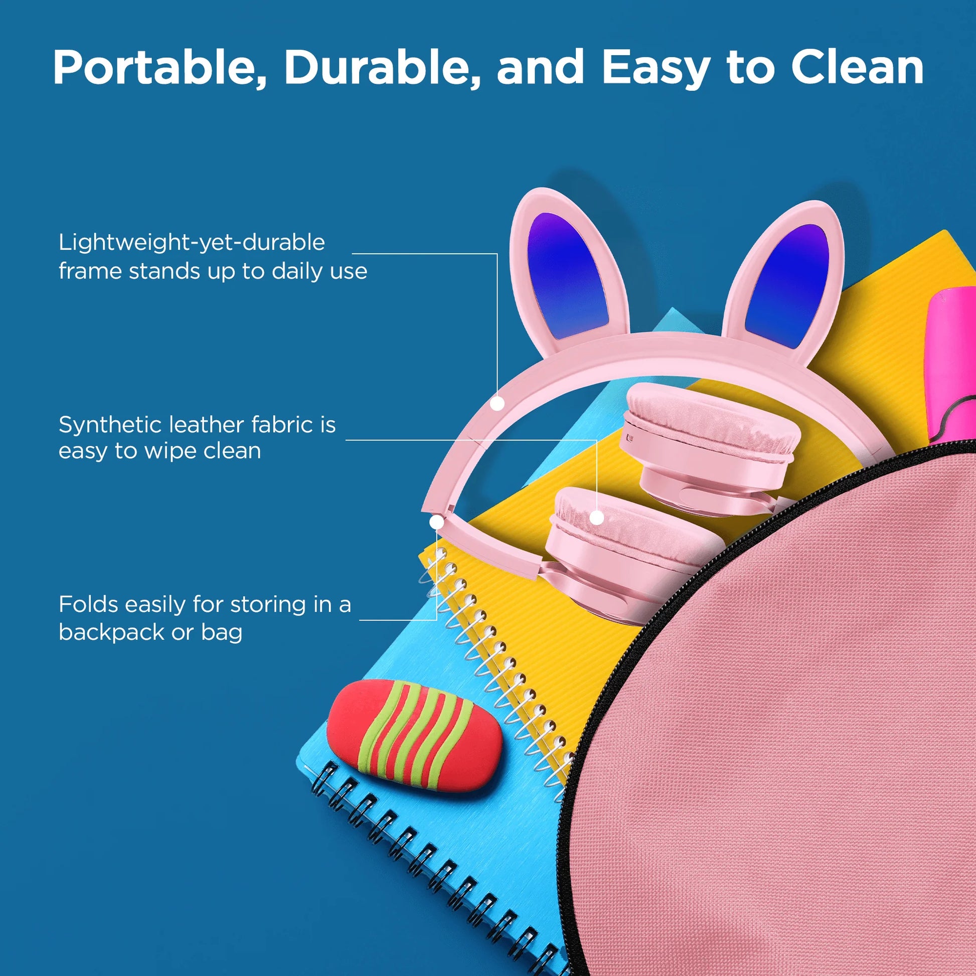 Bunny Tracks Wireless Illuminated Headphones