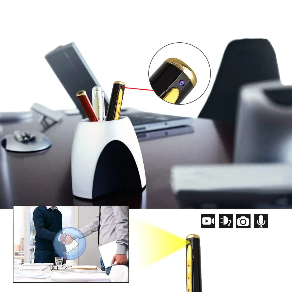 Miniature Pen Camera - 1080P HD Hidden Audio Video Recorder for Security Use