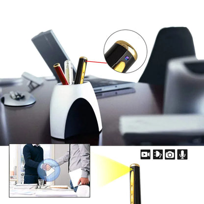 Miniature Pen Camera - 1080P HD Hidden Audio Video Recorder for Security Use