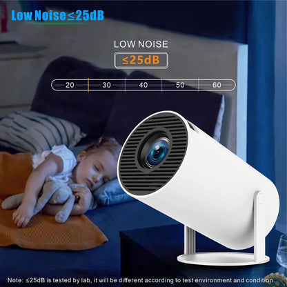 Portable Android WiFi Bluetooth-Compatible Projector with Remote Control