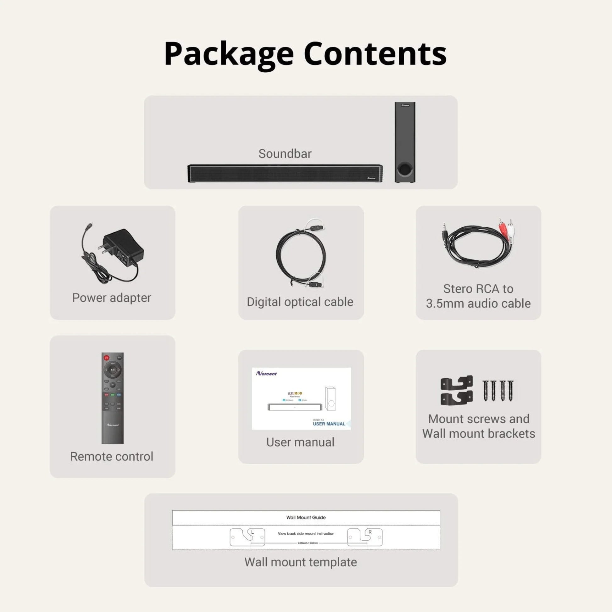 Black Mamba Series 25-Inch 120W Bluetooth Sound Bar with Subwoofer