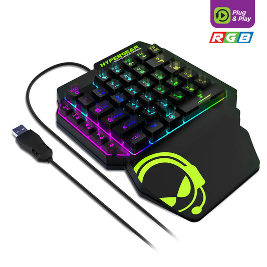 Hypergear Keyvictory Ergonomic One-Handed Gaming Keypad