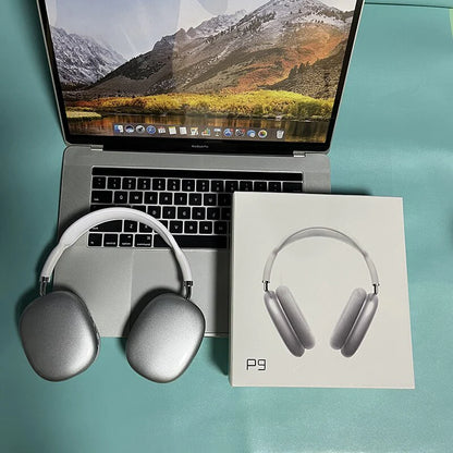 P9 Bluetooth Wireless Headphones with Smart Noise Reduction and Stereo Sound for Gaming and Mobile Devices