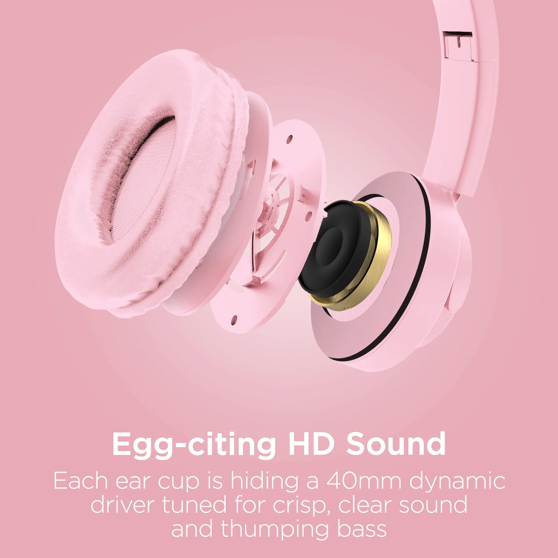 Bunny Tracks Wireless Illuminated Headphones