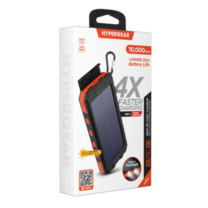 Hypergear Solpro 10K Fast Charge 10,000mAh PD Solar Power Bank