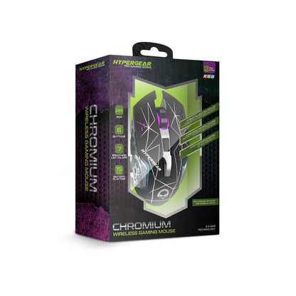 Chromium Wireless Gaming Mouse for Extended Gaming Sessions