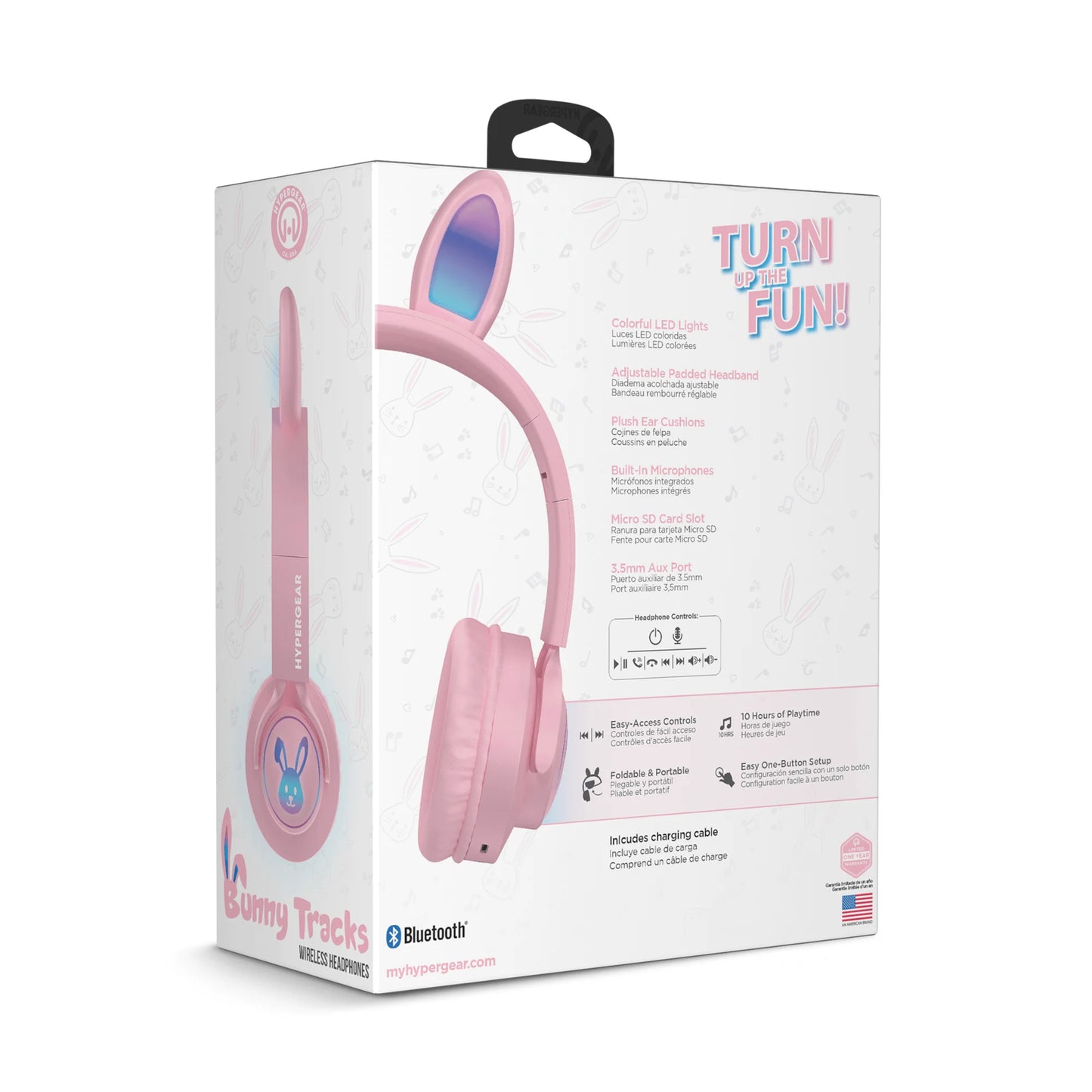 Bunny Tracks Wireless Illuminated Headphones